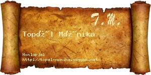 Topál Mónika névjegykártya