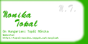 monika topal business card