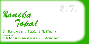 monika topal business card